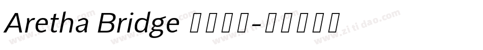 Aretha Bridge 字体下载字体转换